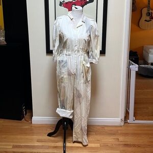 --Universal Thread- White and Pastel Jumpsuit, Size 8